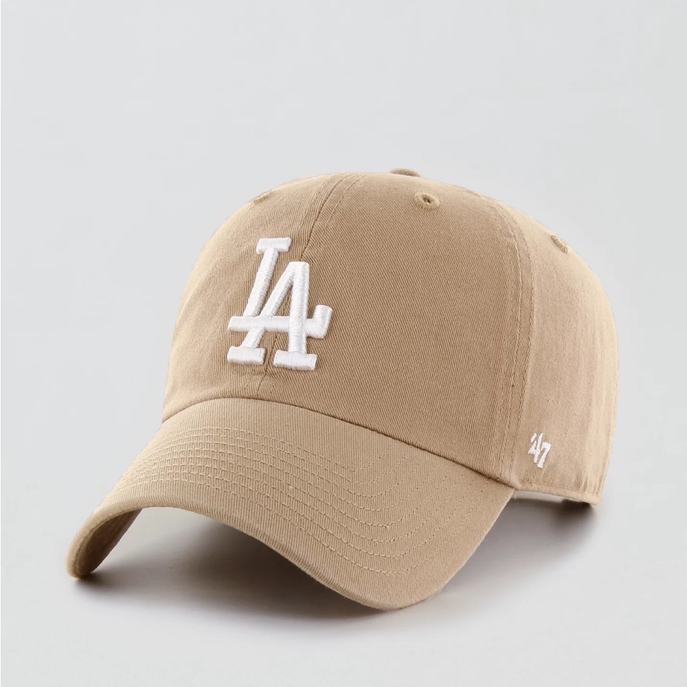 Los Angeles Dodgers womens Tan Baseball Cap - LA Logo